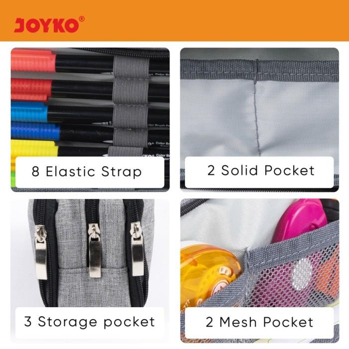 

Kotak Tempat Pensil Pencil Case Joyko Pc-5006 - Black