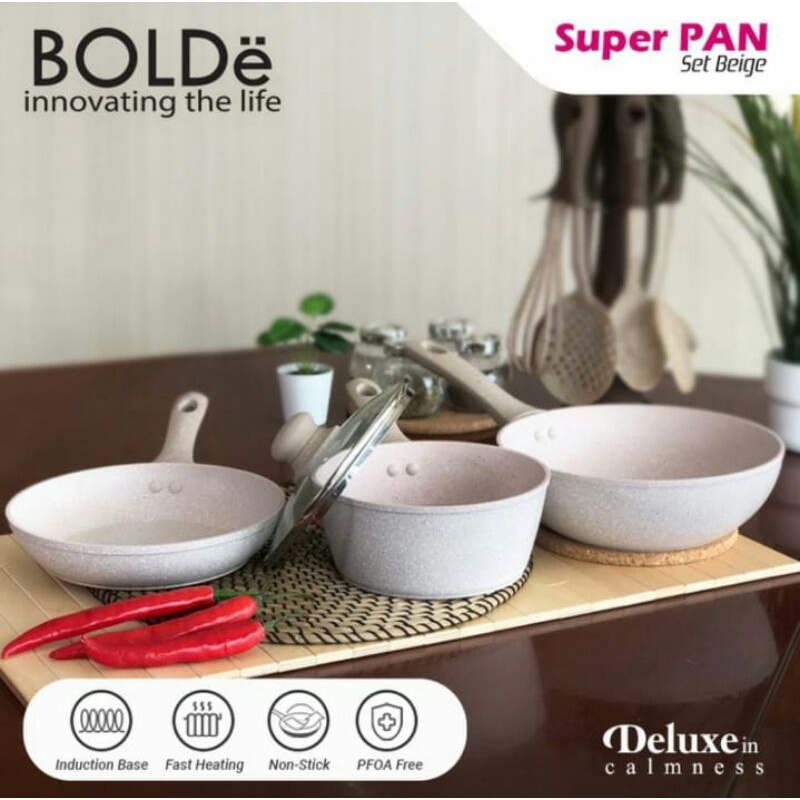 Bolde Set Wajan / Super Pan - Beige