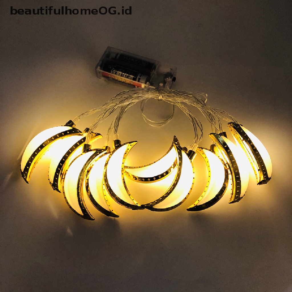 // Beautifulhomeog.id// Lampu String Led Pesta Eid Mubarak Ramadhan Kareem Decor **