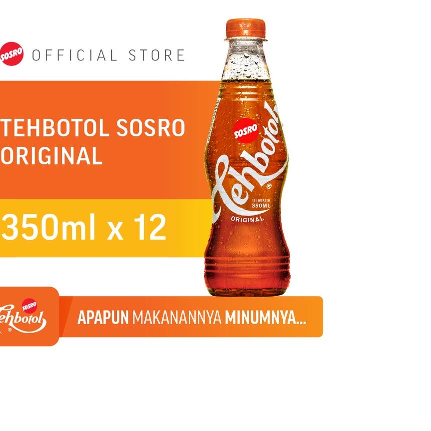 

❆ Tehbotol Sosro pet Original 350 ml isi 12 Pcs ☆
