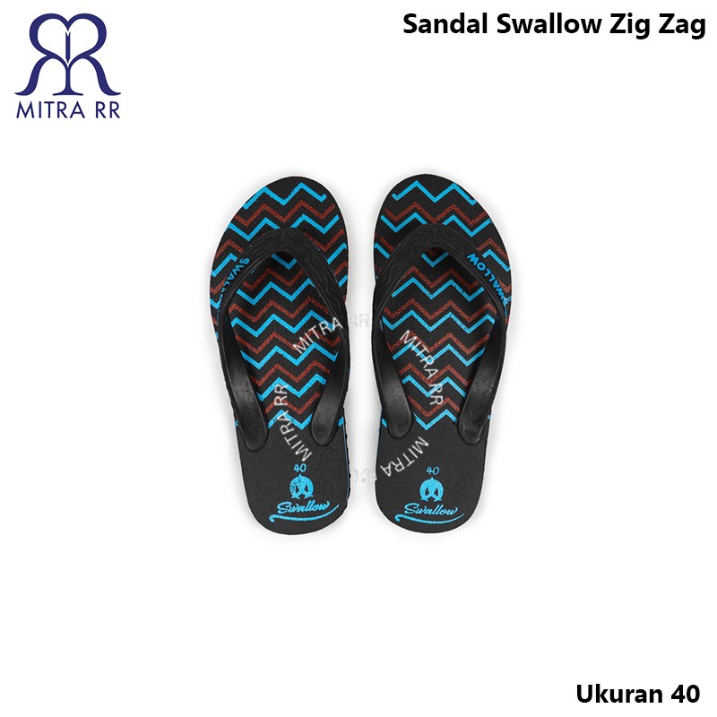 Sandal Swallow Zigzag | Sendal Jepit Pria Wanita Motif Zig Zag