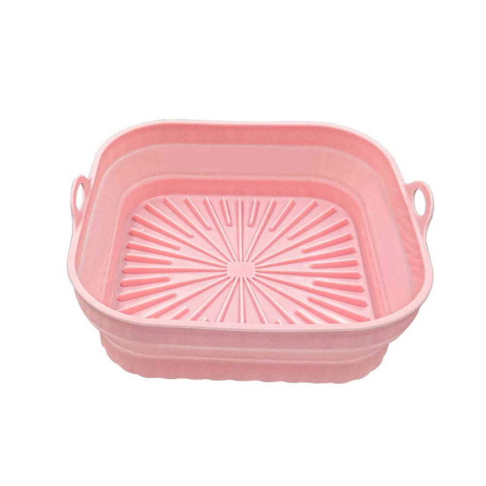 Chookyy Square Silicone Pot Pizza Plate Masak AirFryer Aksesoris Baking Basket