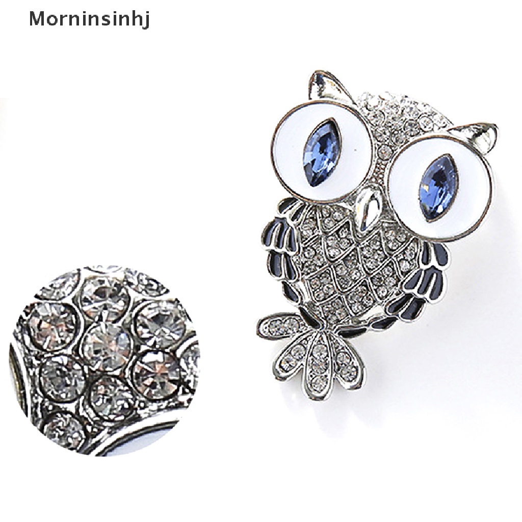 Mornin Fashion Halus Burung Hantu Bros Korea Alloy Berlian Imitasi Hewan Bros Pin Perhiasan id