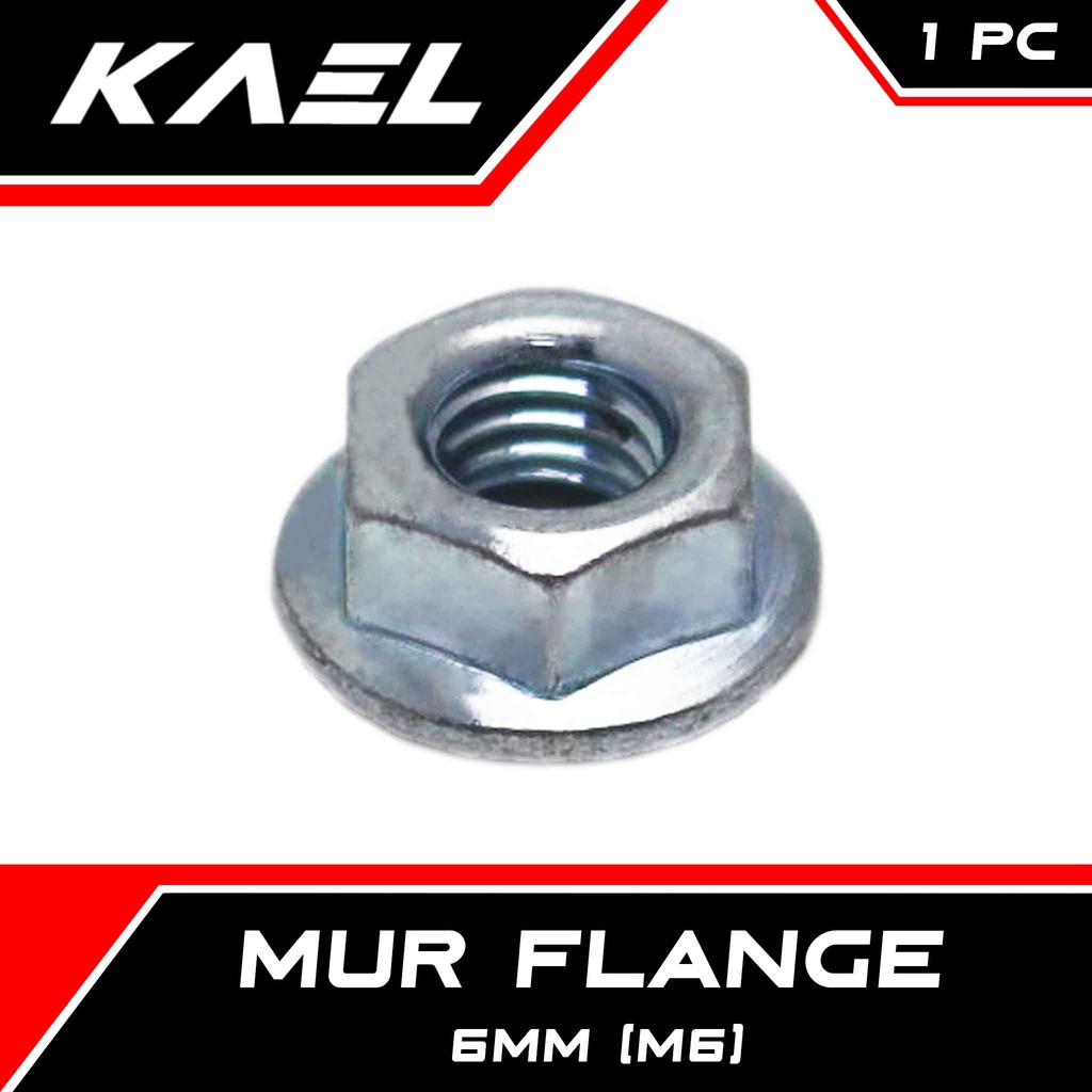 Mur Flange 6mm (M6) Nut Fleng Pleng  6mm 6 mm M6 M