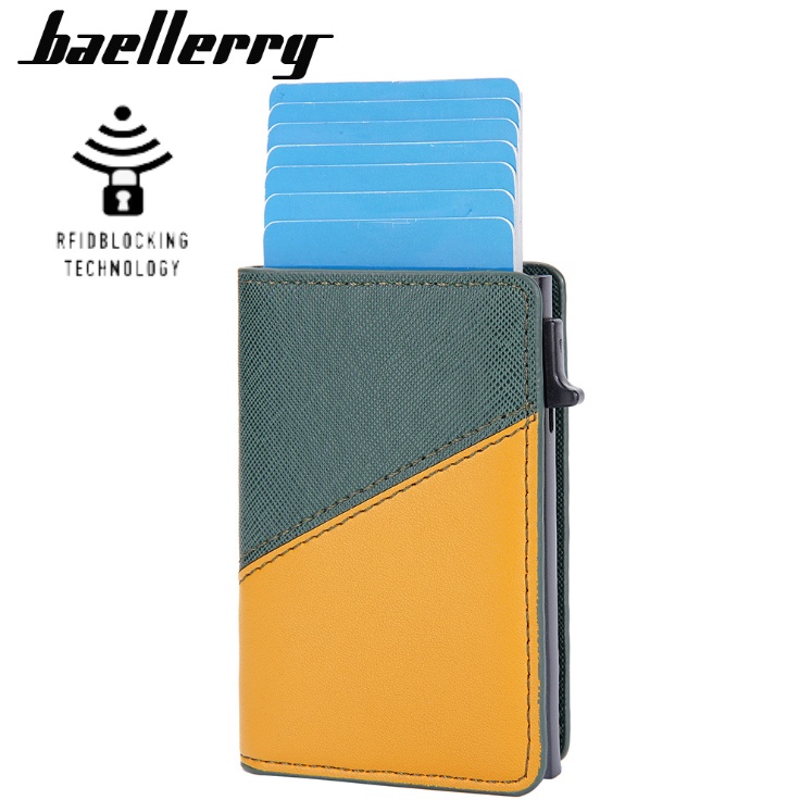 Dompet Kartu Kulit RFID Baellerry Original Anti Theft Card BLY064