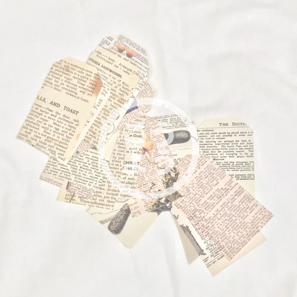 

24 pcs Stiker Retro Vintage Aesthetic Tag untuk Jurnal / Scrapbook / Freebies (M4)