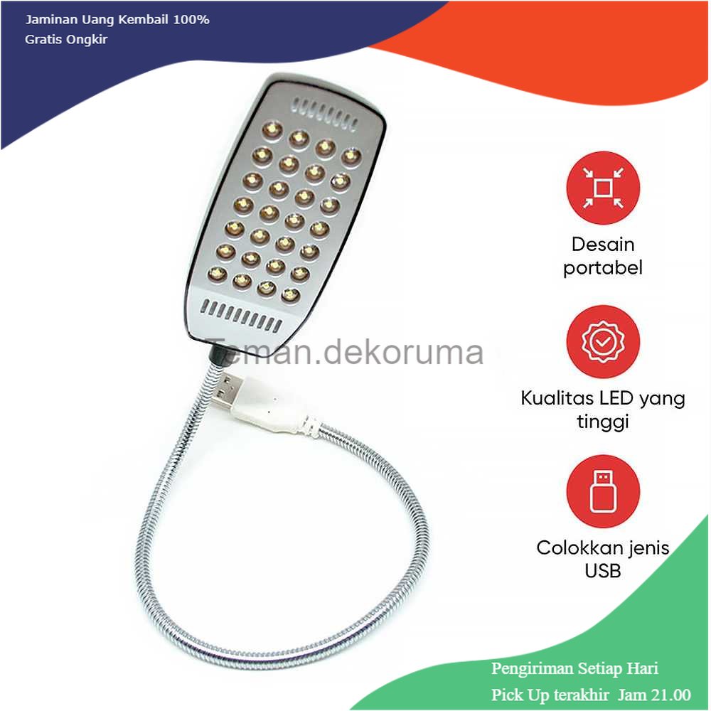 TD - LMP TaffLED Goodland Lampu Baca Mini LED USB Cool White 1.5W with Switch - LZY-028