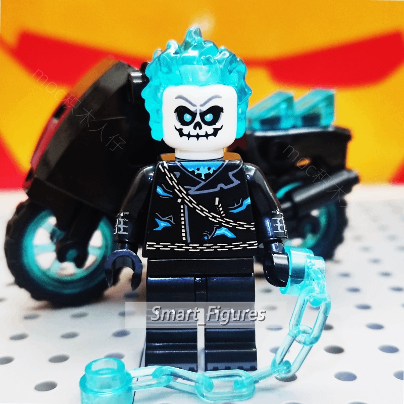 Ghost Rider Red Hood Minifigures Ghost Panther Marvel Blok Bangunan Angka Mini Hadiah Ulang Tahun Rakitan Mainan