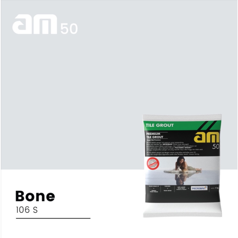 

Am 50 - Nat keramik - Bone / Abu abu muda