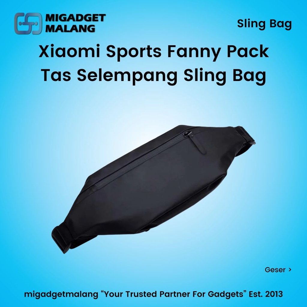 Xiaomi Sports Fanny Pack Tas Selempang Pria Wanita Sling Bag Tahan Air