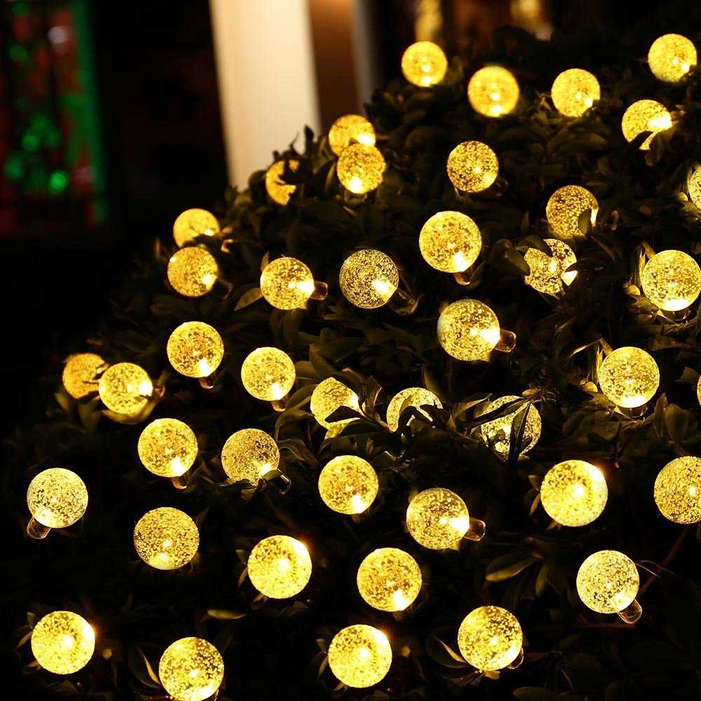 (BISA COD) FTIHSHP MUFAVA Lampu Hias String Lights Solar Panel 30 LED 8 Modes 6.5 Meter - 896