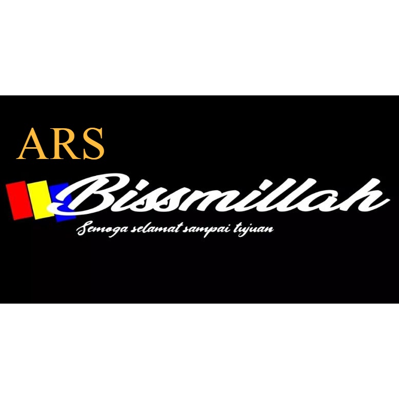 HEBOH Cutting Stiker / Sticker Custom / Stiker Truk Kaca Depan Mobil  Bismillah Canter Ragasa Elf Fu