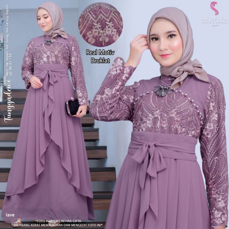 Gamis Terbaru 2023 Baju Lebaran Gamis Wanita Kekinian ORI, Dress Lebaran Cantik Model Terbaru