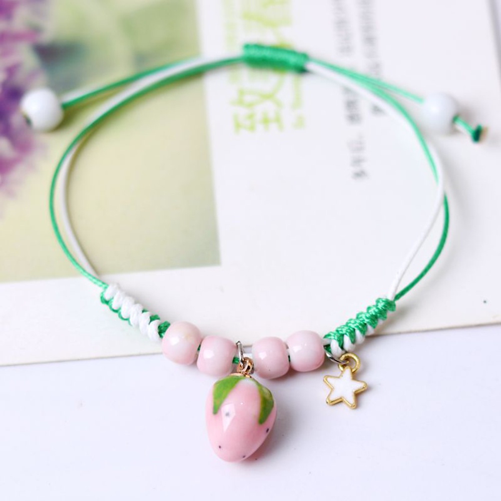 Ipc Gelang Serut Anyaman Adjustable Fashion Bracelet Bunga Simpul Keberuntungan Gelang Untuk Wanita Aksesoris Fashion