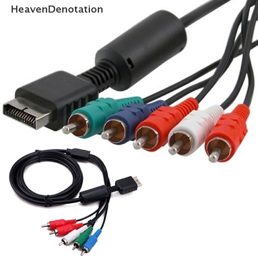 SONY PLAYSTATION PLAYSTATION [HeavenDenotation] Kabel AV Multi Komponen 1.8m Untuk Sony Playstation2 Untuk Playstation3 Untuk PS3 PS2 Aksesoris Game HDV