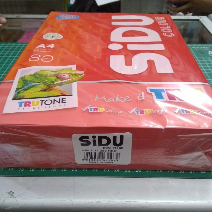 

Terlaris Kertas Warna Sidu A4 80Gr It 250 Red