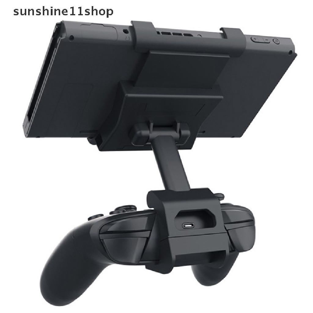 Sho Untuk Nintendo Switch Pro Controller Holder Adjustable Clip Mount Untuk Nintendo Switch Lite Konsol Game Aksesoris N