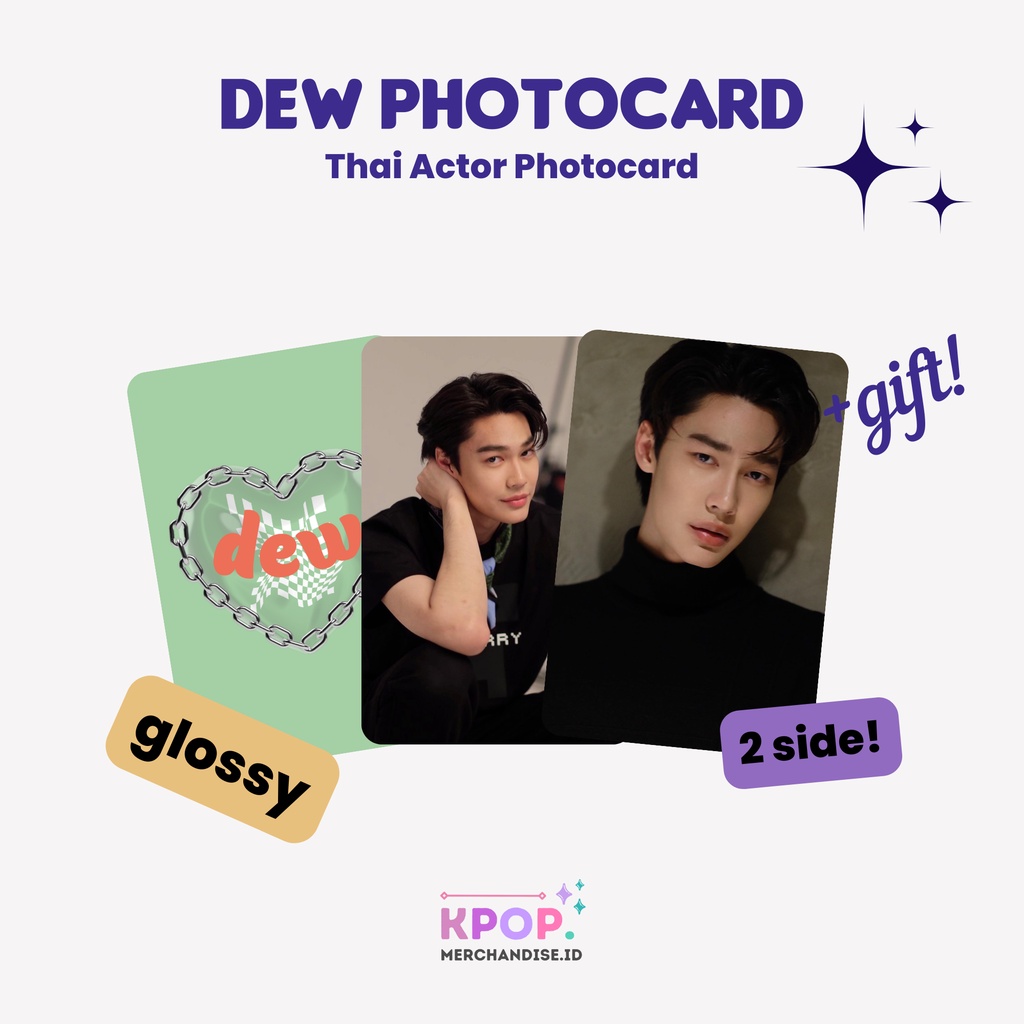 DEW JIRAWAT PHOTOCARD COLOR THAI ACTOR