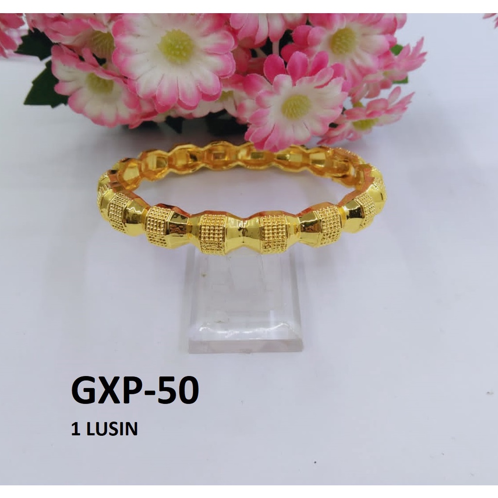 GELANG XP EMAS GOLD BULAT LONJONG TERMURAH / DUNIA GELANG TERBARU