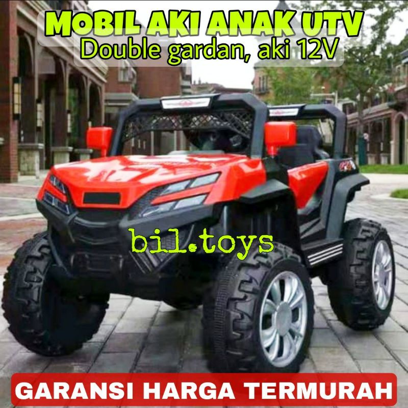Mainan Anak Mobil Mobilan Aki Offroad Remote Control Manual Duduk Tunggang Bisa dinaiki Murah