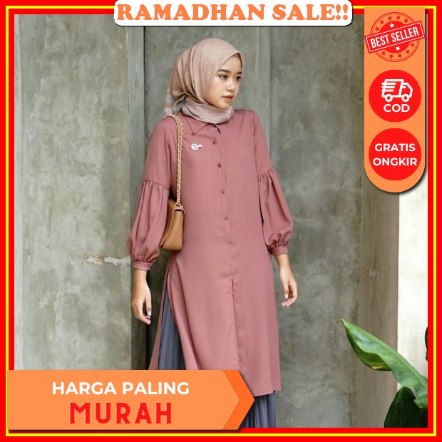 Kimia Long Tunik By Moca Ld 100 Long Tunik Polos Bahan Knit Uniqlo Premium Import Quality Tunik Wani