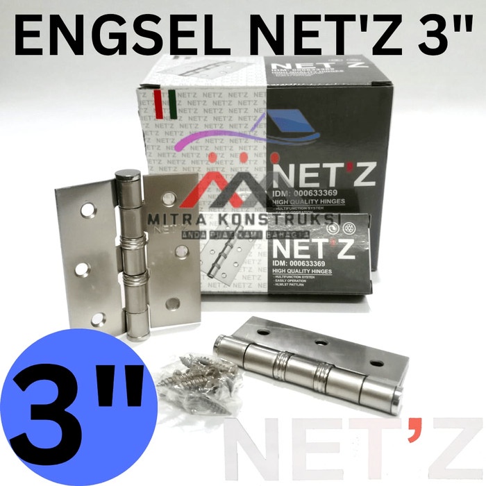 (:(:(:(] Engsel pintu jendela 3" perlusin / Engsel Netz 3 inch perlusin
