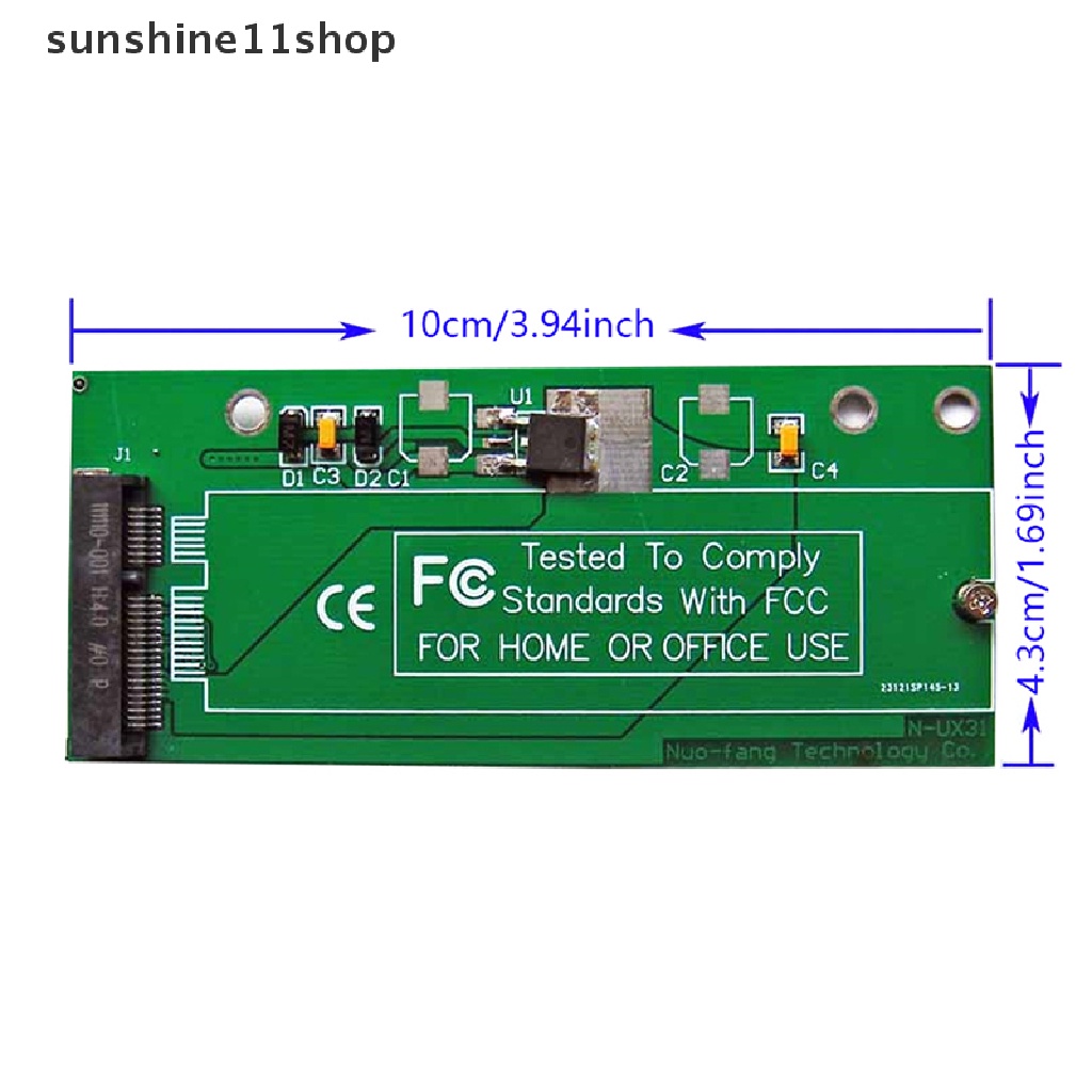 Sho SATA 22p7+15ke MSATA Mini PCI-E PCBA Rakit Saja Untuk UX31 UX21 XM11 SSD Solid State Disk N