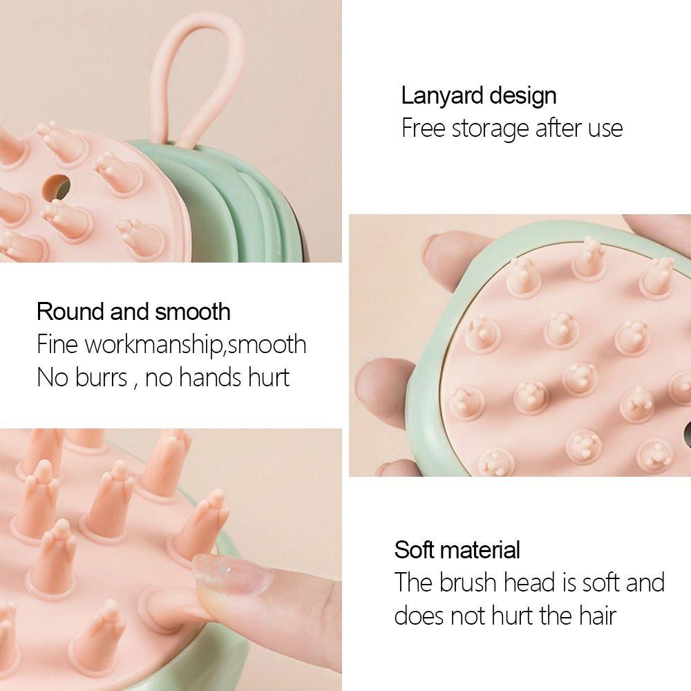 Populer Body Scrubber Shower Cleaning Melancarkan Pertumbuhan Rambut Grooming Sisir Perawatan Kulit Kepala Aksesoris Kamar Mandi Kepala Tubuh Pijat Pembersih Kulit