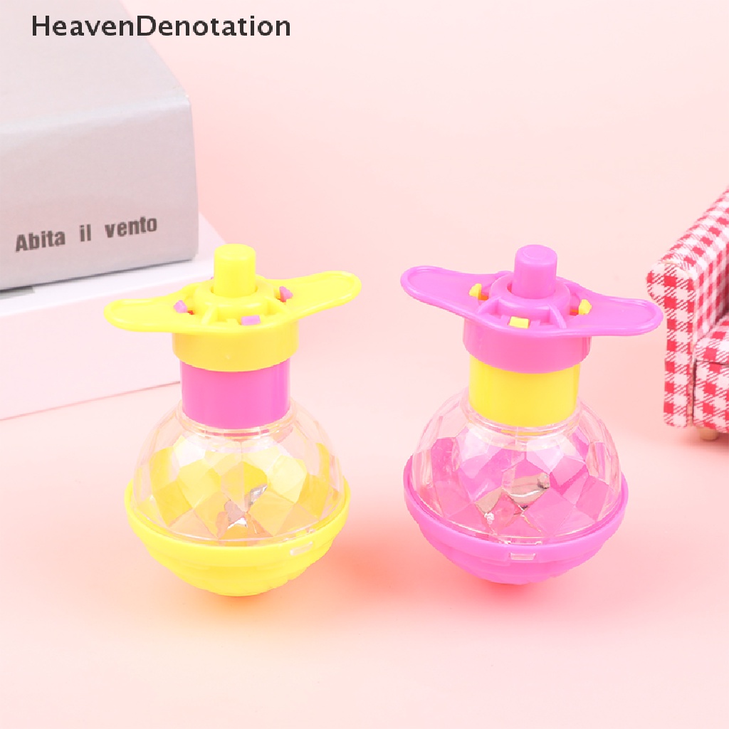 [HeavenDenotation] Anak-anak Spinning Top Gyro Lampu Kedip Berputar Top Mainan Rotag Warna-Warni Mainan HDV