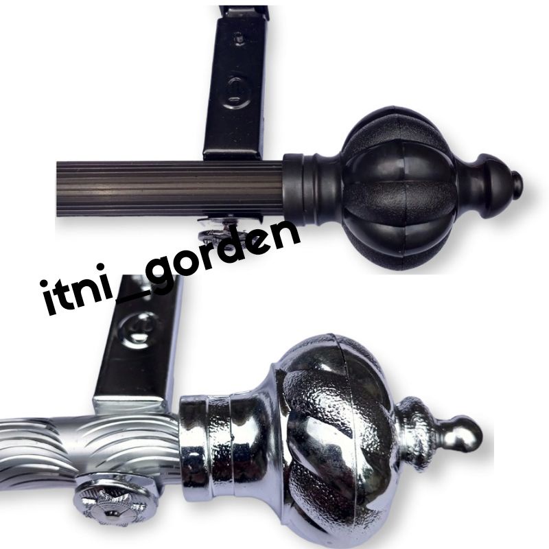 Rollet Batang Tiang Gorden Fullset Untuk Gorden Smokring