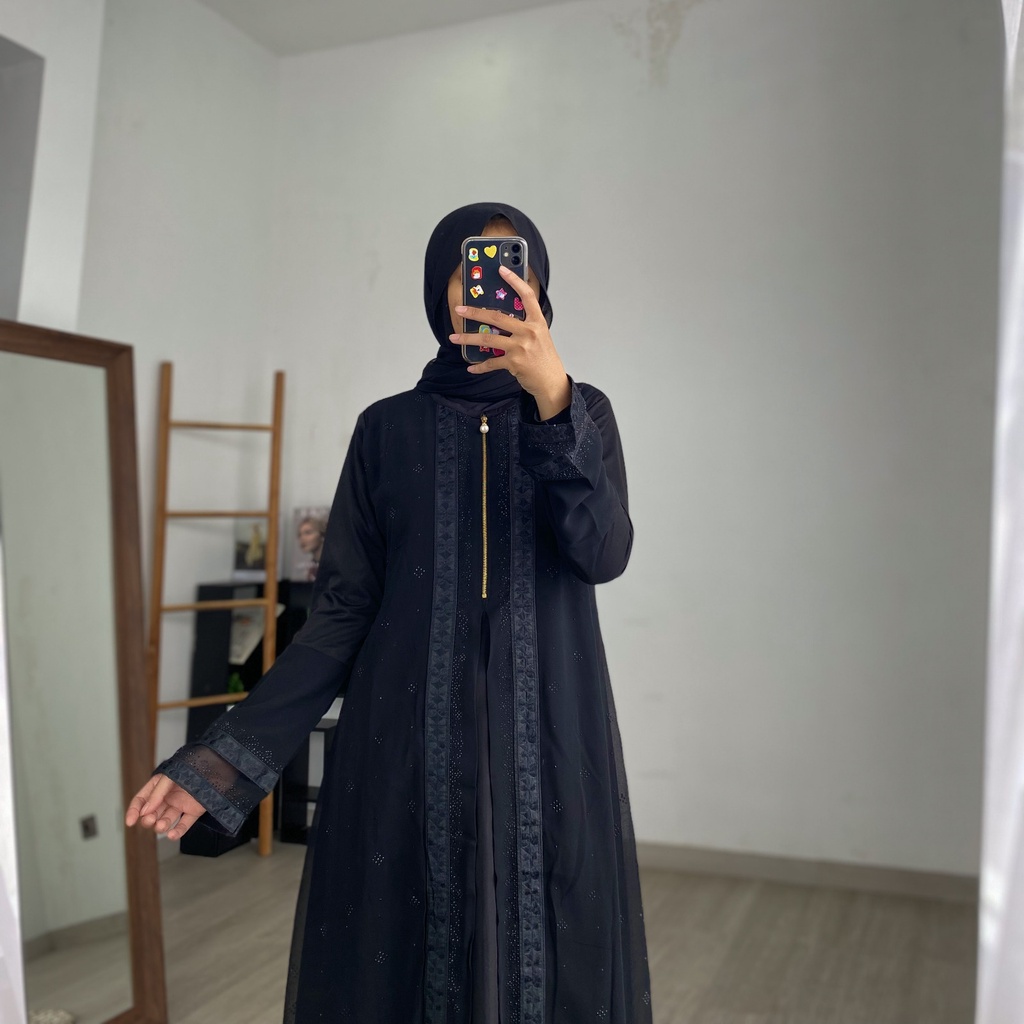 ABAYA AYESHA / Gamis Turkey / Longdress Muslimah / Maxy Formal / Busana Muslim / Dress Kondangan / Pakaian Mewah Arabic