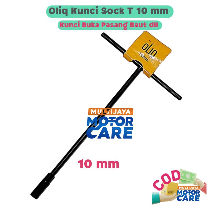 Kunci Sock T8 T10 T12 T14 Hitam Panjang Murah High Quality