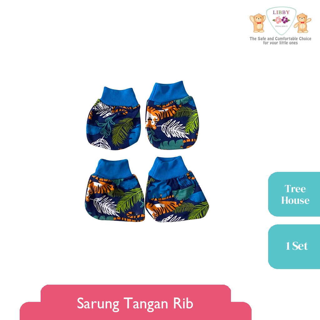 Sarung Tangan &amp; Kaki Set Libby Motif Tree House (1pcs/set)