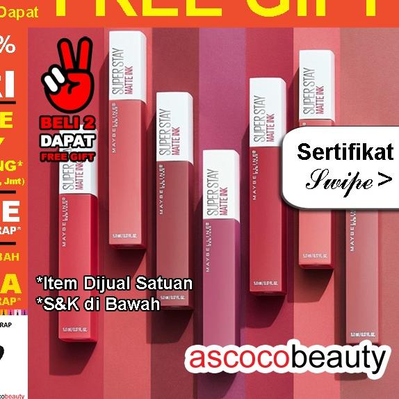 ➦ Maybelline Superstay Matte Ink [ ED 2024 - 2025 ] Lip Cream Transferproof | Spiced Red Blushed Bir
