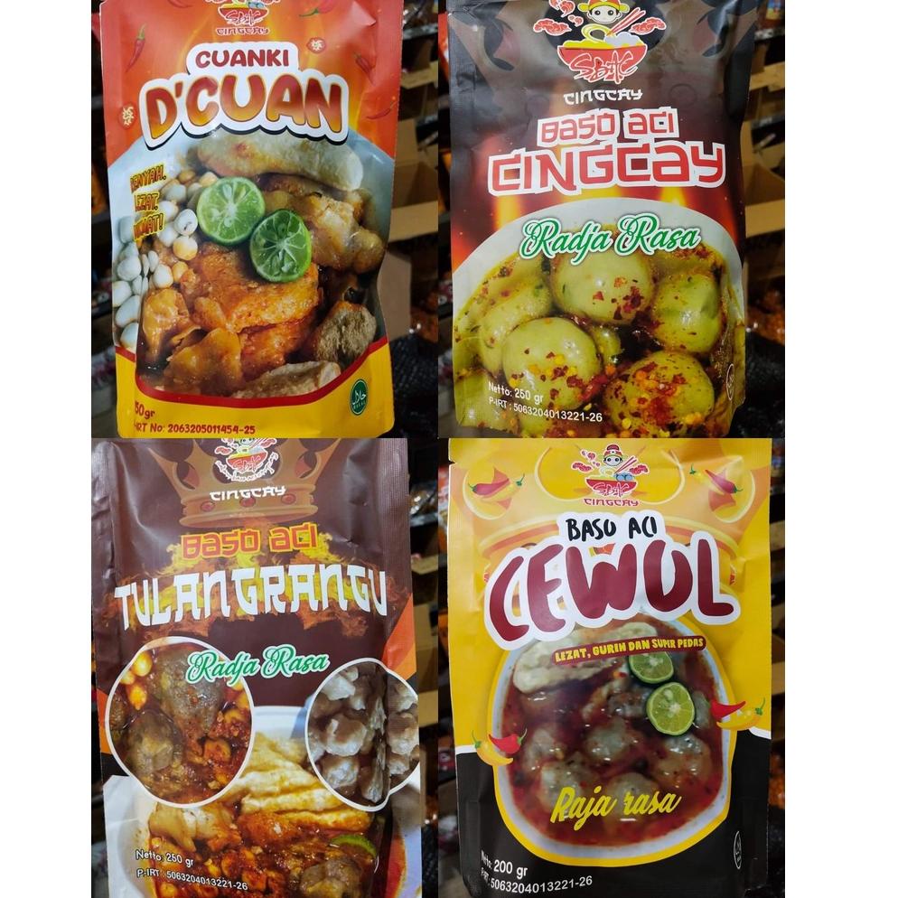 

3.3 MALL [Tanggal Produksi] Baso aci CINGCAY radja rasa Bakso aci CINGCAY Tulang rangu Cewol Cewul TULANG RANGU BASO aci urat