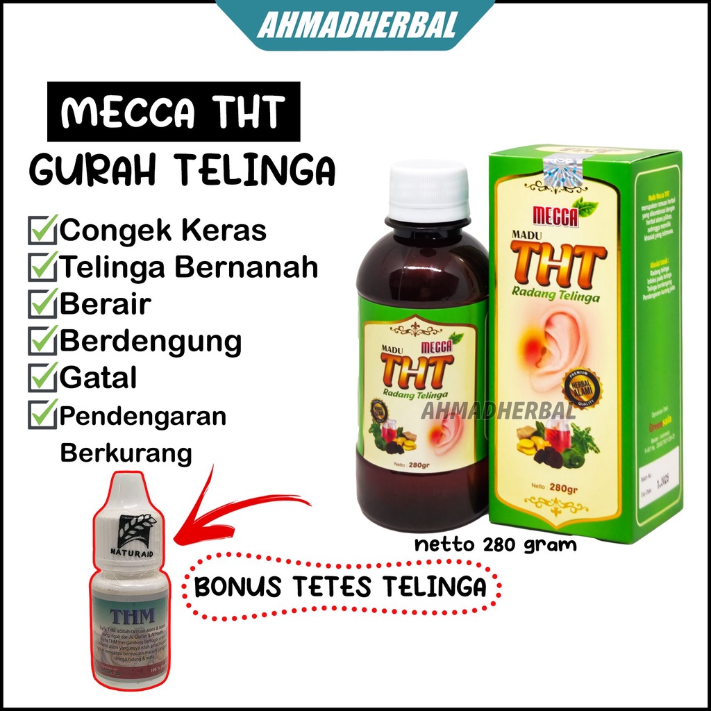 madu mecca tht gurah telinga 280 g