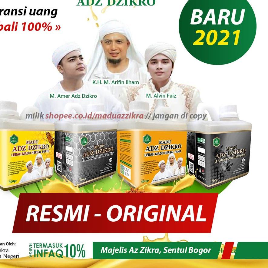

12.12 SALE RESMI MADU ADZ DZIKRO Hutan Herbal Super Hitam Pahit Az Zikra Azzikra Azikra 500gr 