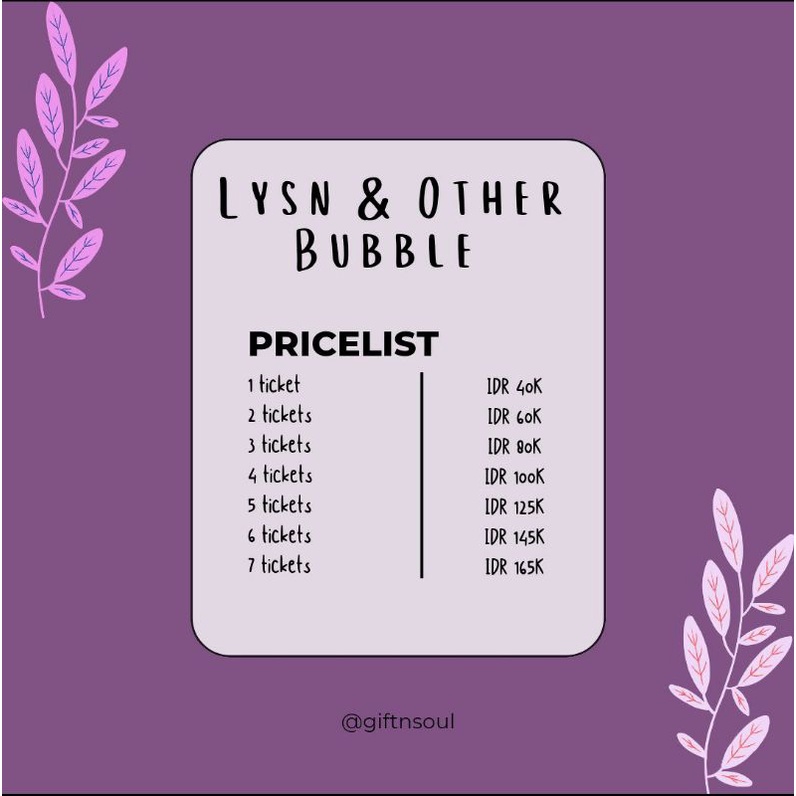 Lysn bubble