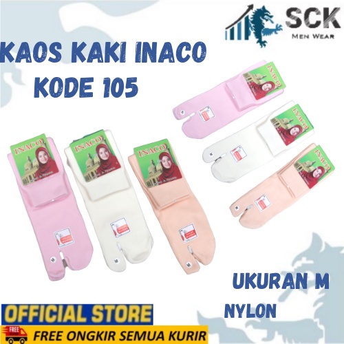 Kaos Kaki Muslim INACO 2 JR Nyalon SPD 105 M (W.Muda) / Kaos Kaki INACO 105 M WARNA