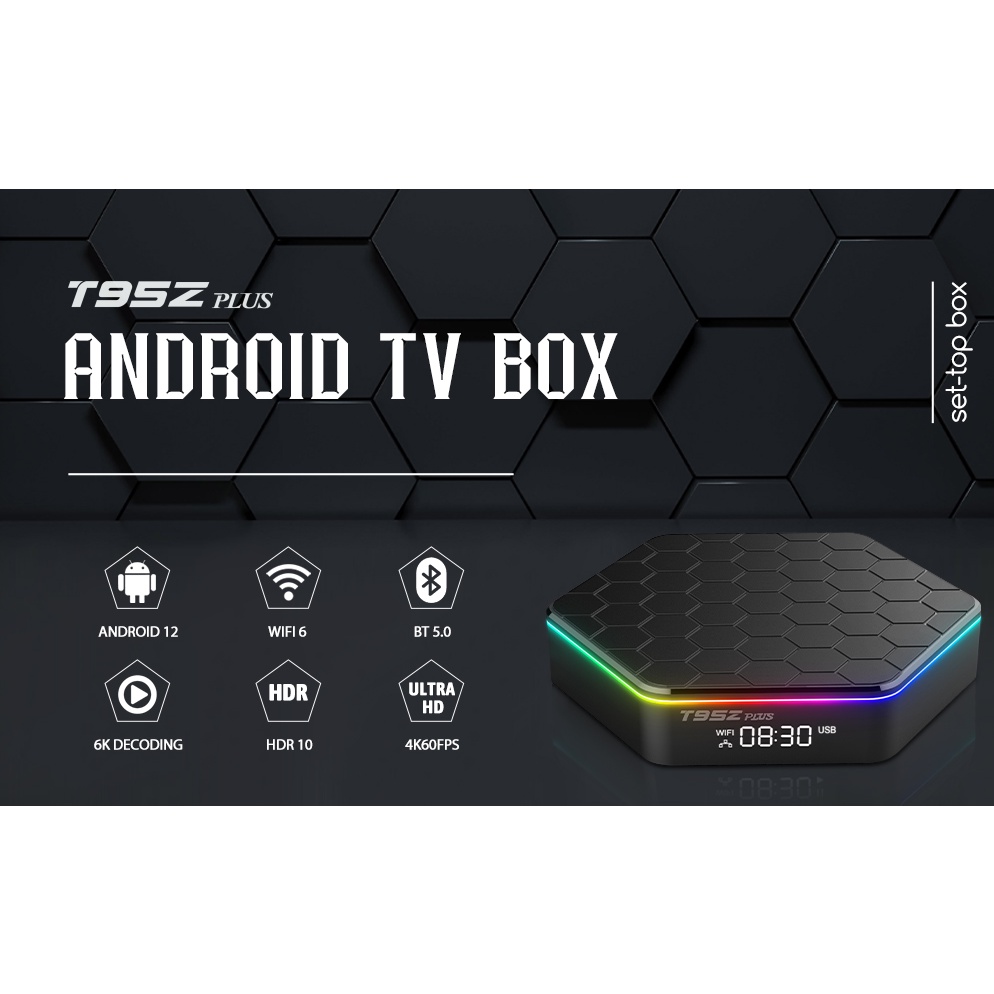 T95Z Plus 6K TV Box Android 12 Dual Wifi 6 HDR 10 Alwinner H618 STB Set Top Box