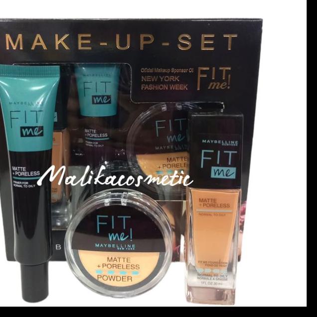 ♙ MAKE UP SET MAYBELINE FIT ME 3IN1 [ BEDAK - FOUNDATION - PREMIER ] ۩