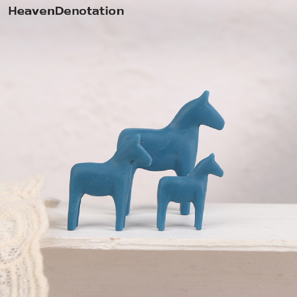 [HeavenDenotation] 1set 1: 6/1: 12rumah Boneka Miniatur Simulasi Nordic pony Dekorasi Aksesoris HDV