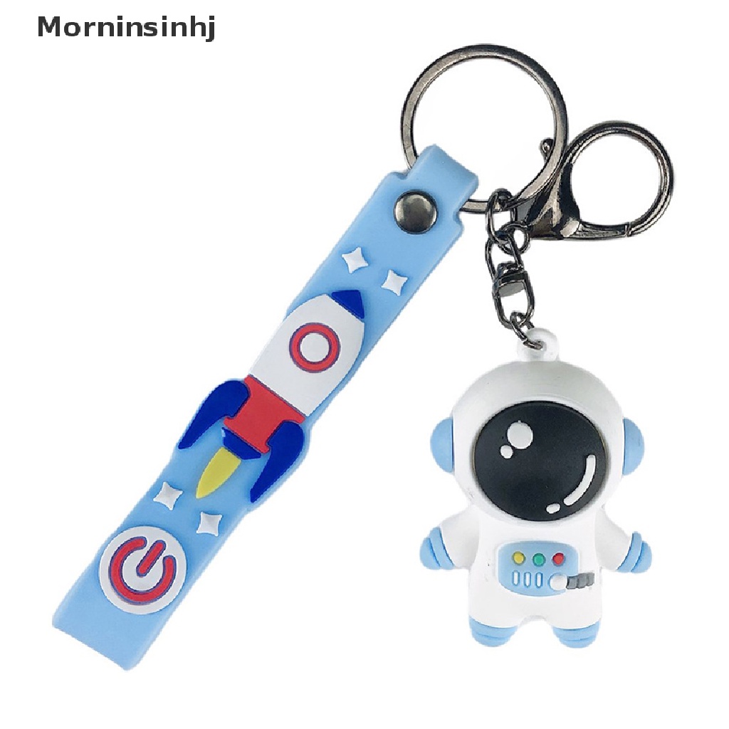 Mornin Astronot Luar Angkasa Roket Planet Gantungan Kunci Spaceman Metal Keyring Aksesoris Mobil id