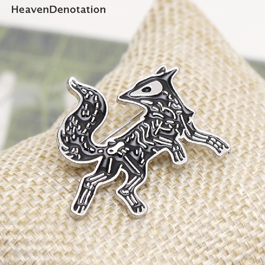 [HeavenDenotation] Kartun Hewan Lucu Enamel Pin Fox Bros Pin Pakaian Topi Tas Jeans Lencana Wanita Perhiasan Aksesoris HDV