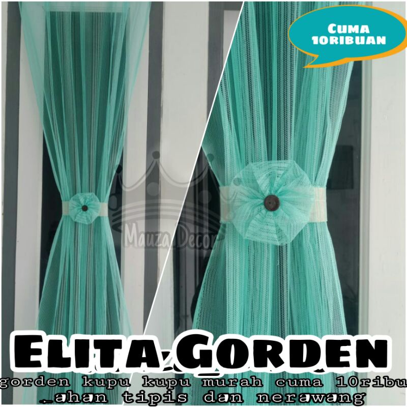 gorden kupu kupu murah / gorden tipis / gorden jendela minimalis