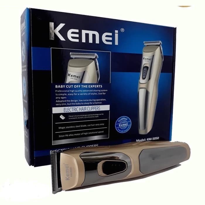 Alat Cukur Clipper Kemei KM-5050 Mesin Cukur Rambut Kumis Jenggot Sistem Charger murah