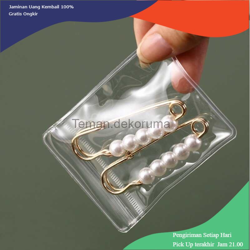 TD- TMP LIRUI Tempat Aksesoris Perhiasan Plastik Zipper Anti Oksidasi 42 Slots - LI24