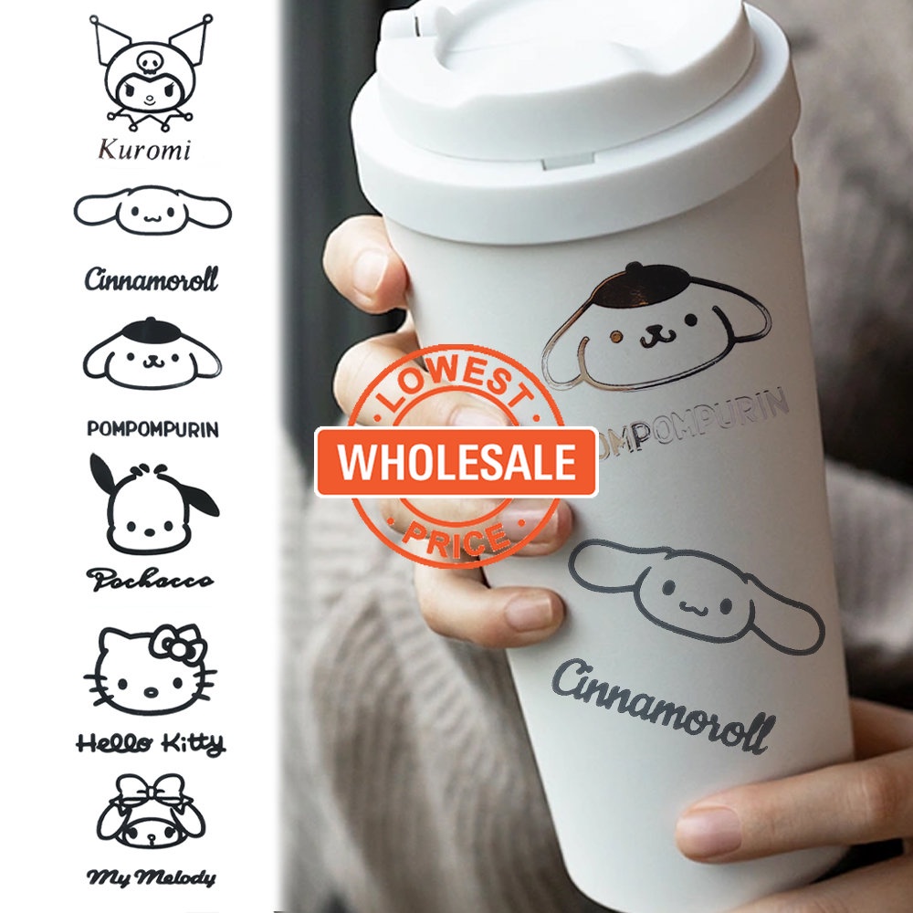 [Harga Grosir] 1PC Sanrio Cute Metal Stiker Desktop Phone Mirror Decorative Sticker MyMelody HelloKitty Kuromi Cinnamoroll Tahan Air Stiker Garis Silver