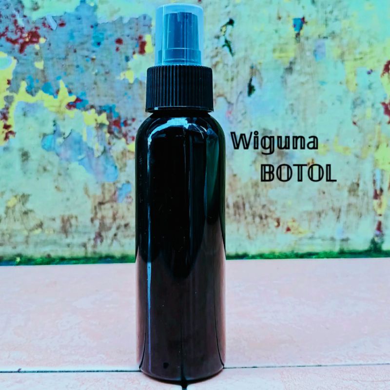 Botol Pump Treatment 100ml Hitam / Botol PET 100ml Hitam Treatment Pump Halpcap