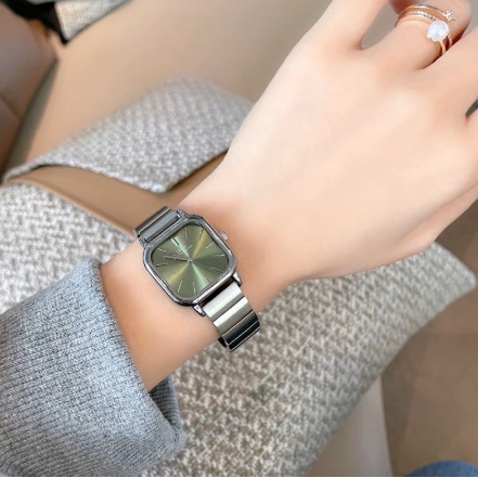 ONNIE Jam Tangan Naidu Analog Wanita Stainless Steel Fashion Korea Square Belt